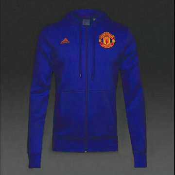 Vestes foot Manchester United 2016 2017 Bleu-1