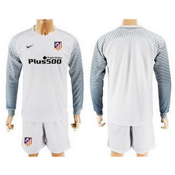 Maillot de Atletico Madrid Manche Longue Gardien blanc 2016/2017