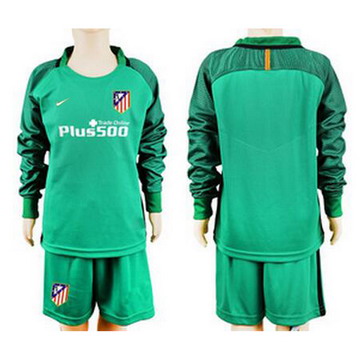 Maillot de Atletico Madrid Manche Longue Gardien vert-01 2016/20