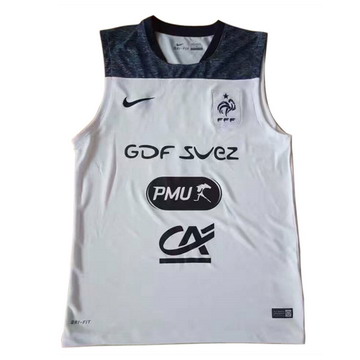 Maillot de Sans Manches France Blanc 2017/2018