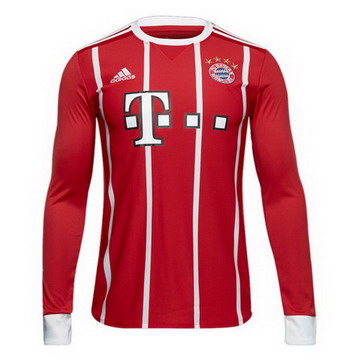 Maillot de Bayern Munich Manche Longue Domicile 2017/2018