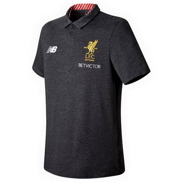 Maillot de Polo Liverpool gris-01 2017/2018