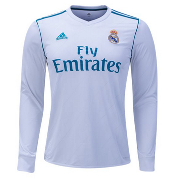 Maillot de Real Madrid Manche Longue Domicile 2017/2018