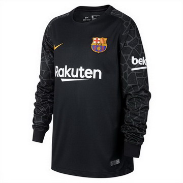 Maillot de Barcelone Manche Longue Gardien noir 2017/2018