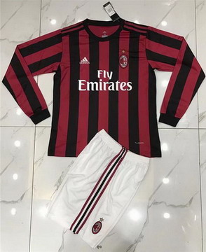 Maillot de AC Milan Manche Longue Domicile 2017/2018