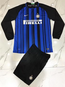 Maillot de Inter Milan Manche Longue Domicile 2017/2018