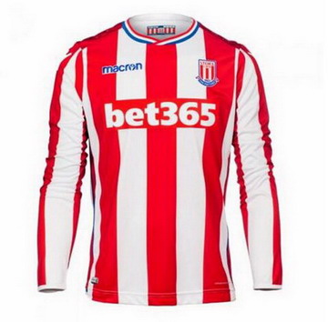 Maillot de Stoke City Manche Longue Domicile 2017/2018