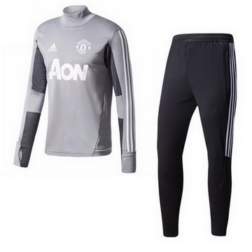Maillot de Manchester United Formation ML gris 2017/2018