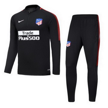 Maillot de Atletico Madrid Formation ML Noir 2017/2018