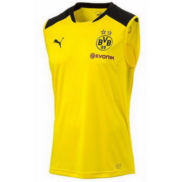 Maillot de Sans Manches Borussia Dortmund Jaune 2017/2018