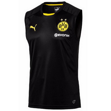 Maillot de Sans Manches Borussia Dortmund Noir 2017/2018