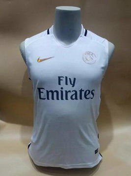 Maillot de Sans Manches PSG Blanc 2017/2018