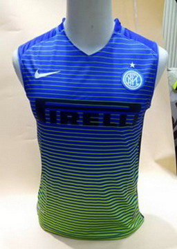 Maillot de Sans Manches Inter Milan Bleu 2017/2018