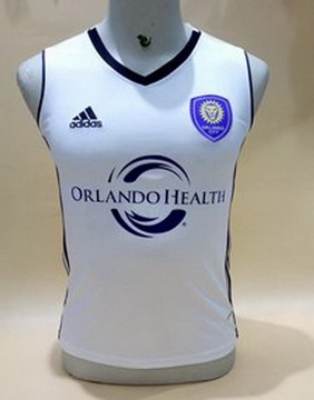 Maillot de Sans Manches Orlando City Blanc 2017/2018