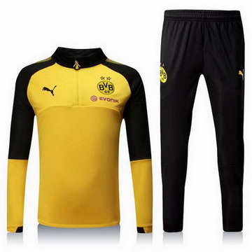 Maillot de Borussia Dortmund Formation ML jaune-01 2017/2018