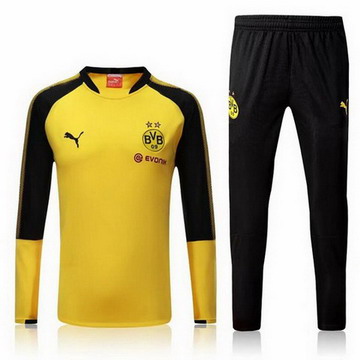 Maillot de Borussia Dortmund Formation ML jaune-02 2017/2018