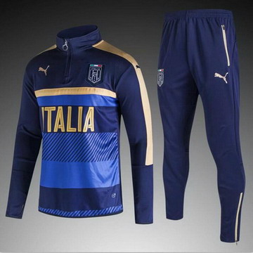 Maillot de Italie Formation ML bleu marine 2017/2018