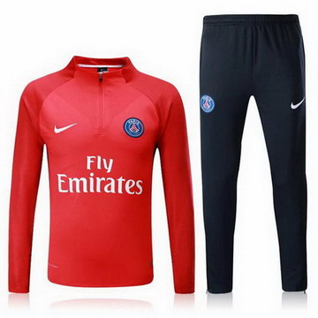 Maillot de PSG Formation ML Rouge-01 2017/2018