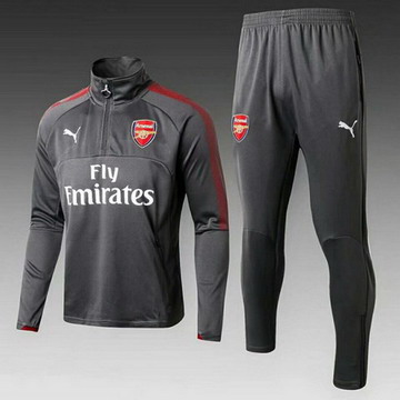 Maillot de Arsenal Formation ML Gris-01 2017/2018