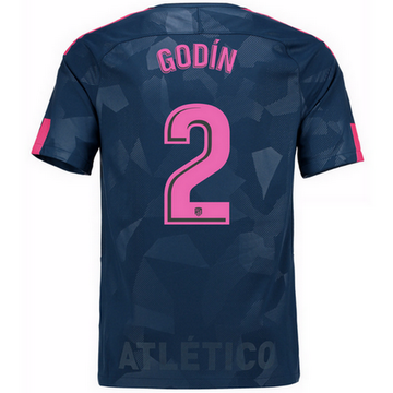 Maillot de Atletico Madrid Godin Troisieme 2017/2018