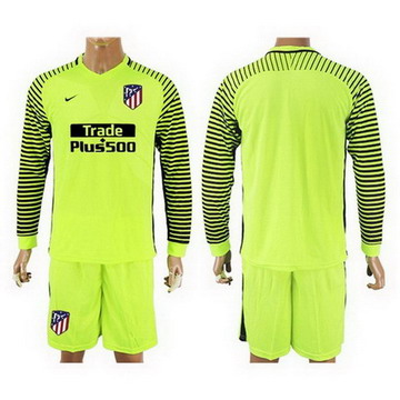 Maillot de Atletico Madrid Manche Longue Gardien-04 2017/2018