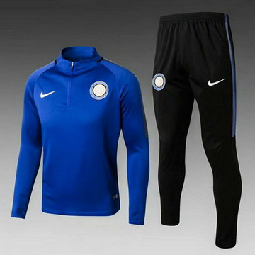 Maillot de Inter Milan Formation ML bleu marin 2017/2018