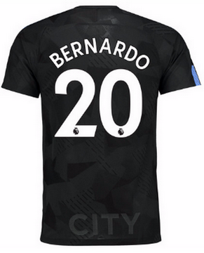 Maillot de Manchester City Bernardo Troisieme 2017/2018