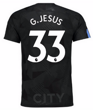 Maillot de Manchester City G.Jesus Troisieme 2017/2018