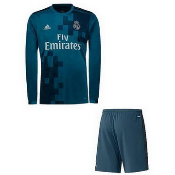 Maillot de Real Madrid Manche Longue Enfant Troisieme 2017/2018