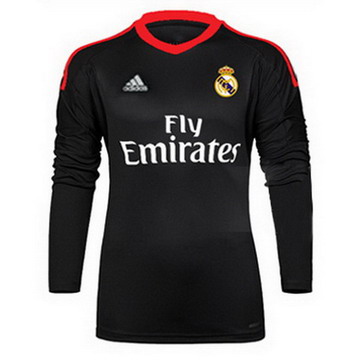 Maillot de Real Madrid Manche Longue Gardien Noir 2017/2018