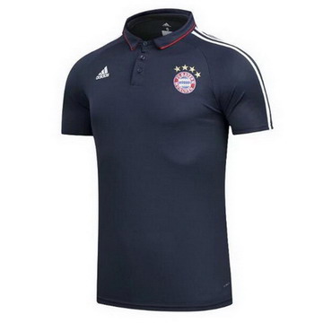 Maillot de Polo Bayern Munich Bleu fonce 2017/2018