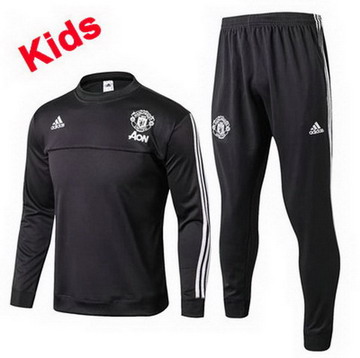 Maillot de Manchester United Enfant Formation ML Noir 2017/2018