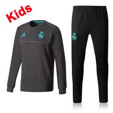 Maillot de Real Madrid Enfant Formation ML Noir 2017/2018