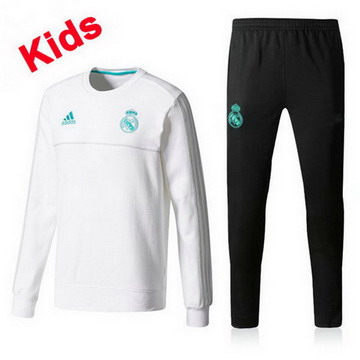 Maillot de Real Madrid Enfant Formation ML blanc 2017/2018