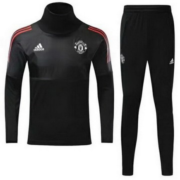 Maillot de Manchester United Formation ML noir-01 2017/2018