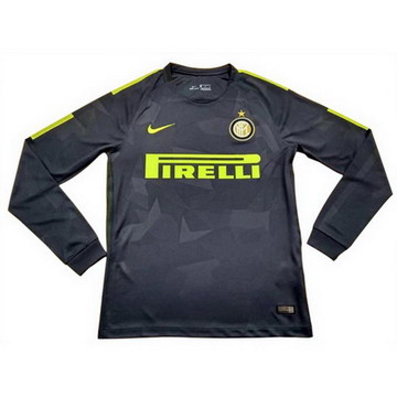 Maillot de Inter Milan Manche Longue Troisieme 2017/2018