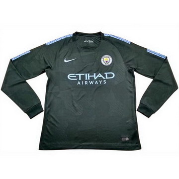 Maillot de Mancheste City Manche Longue Troisieme 2017/2018