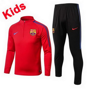 Maillot de Barcelone Enfant Formation ML Rouge 2017/2018