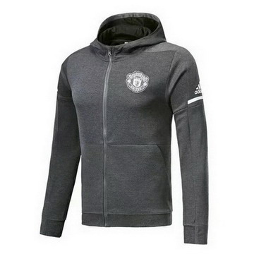 Vestes foot Manchester United 2017/2018 Gris-01