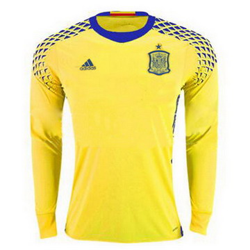 Maillot de Espagne Manche Longue Gardien jaune 2018/2019