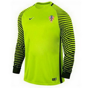 Maillot de Croatie Manche Longue Gardien Vert 2017/2018