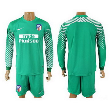 Maillot de Atletico Madrid Manche Longue Gardien Vert 2017/2018