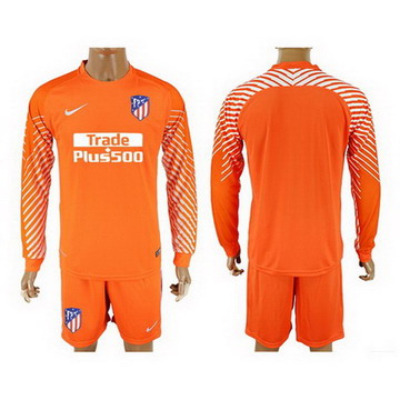 Maillot de Atletico Madrid Manche Longue Gardien orange 2017/201