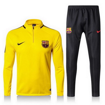 Maillot de Barcelone Formation ML Jaune-02 2017/2018