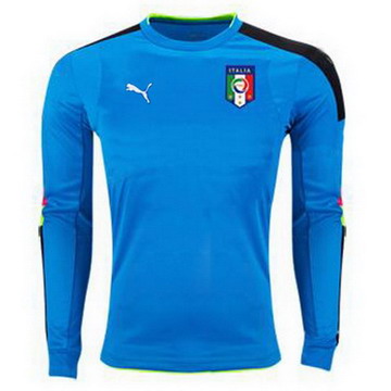 Maillot de Italie Manche Longue Gardien Bleu 2017/2018