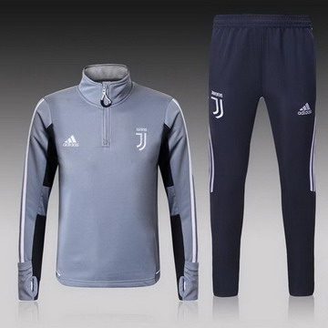 Maillot de Juventus Formation ML Gris-01 2017/2018