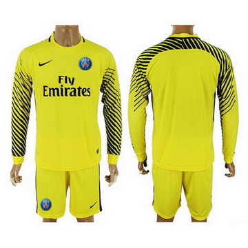 Maillot de PSG Manche Longue Gardien Jaune 2017/2018