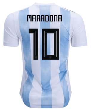 Maillot Argentine Maradona 10 Domicile Coupe du monde 2018