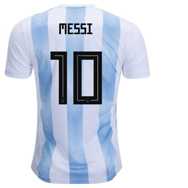 Maillot Argentine Messi 10 Domicile Coupe du monde 2018