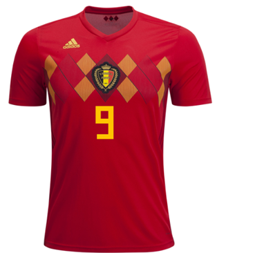 Maillot Belgique R.Lukaku 9 Domicile Coupe du monde 2018